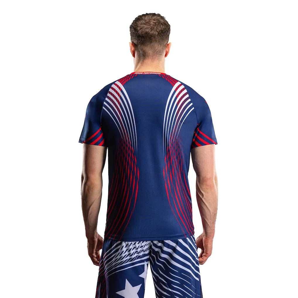 26New men's outdoor extreme sports boxing suit, fighting competition T-shirt, quick drying breathable short sleeved training top