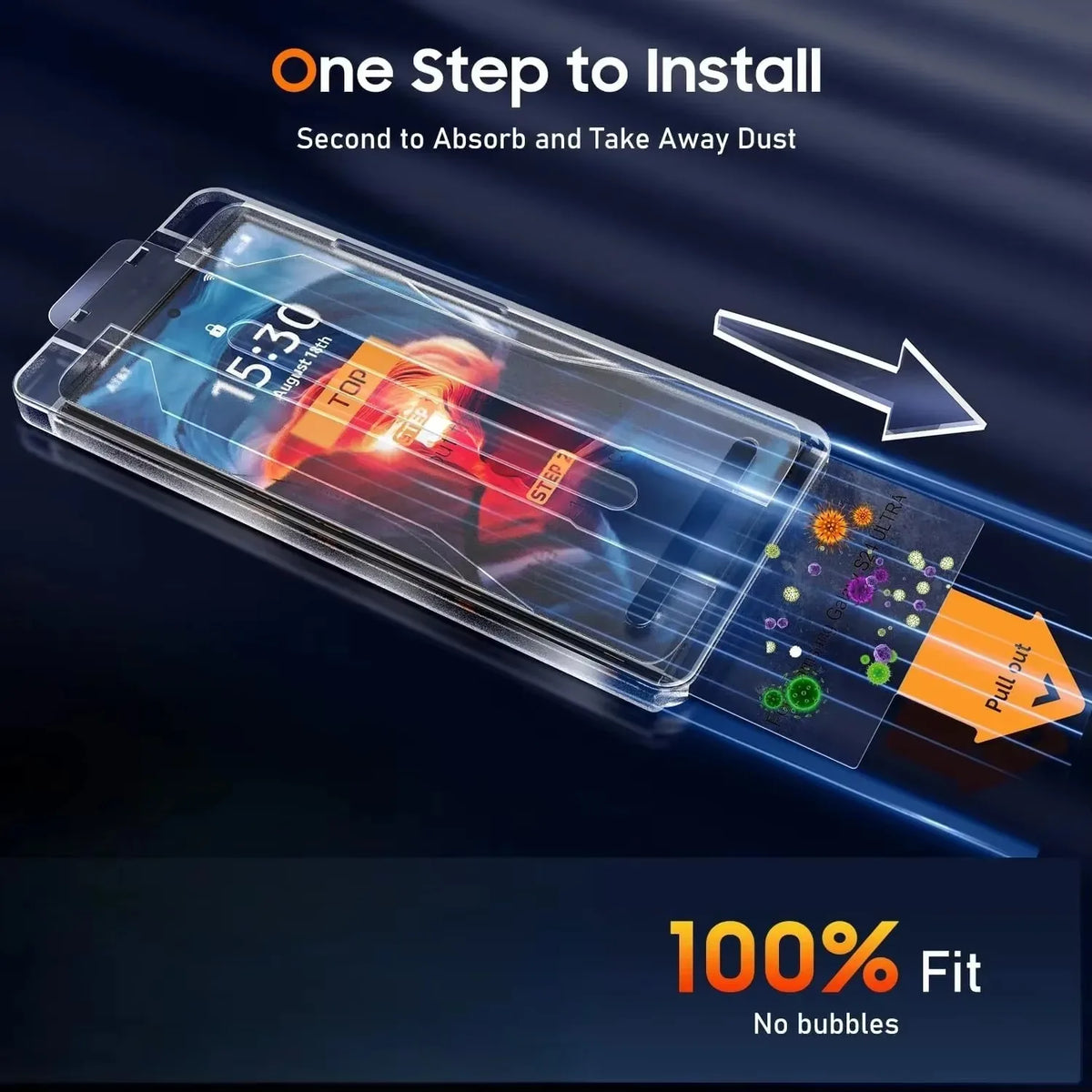 3-Pack 9H Bubble-Free HD Screen Protectors Compatible with Galaxy S26 Ultra, S25, S24, S23, S22, S21 & S23 FE Series