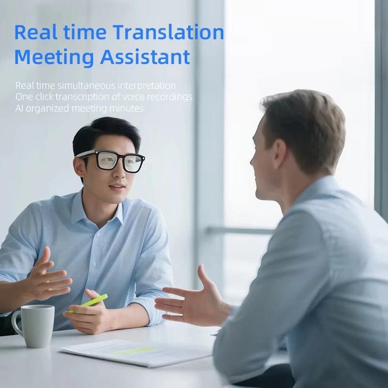 AI Smart Glasses 8MP Camera, 4K Video & Translation