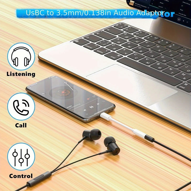 USB-C to 3.5mm Audio Adapter