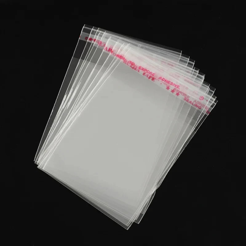 100PCS Transparent Self-Sealing Bags