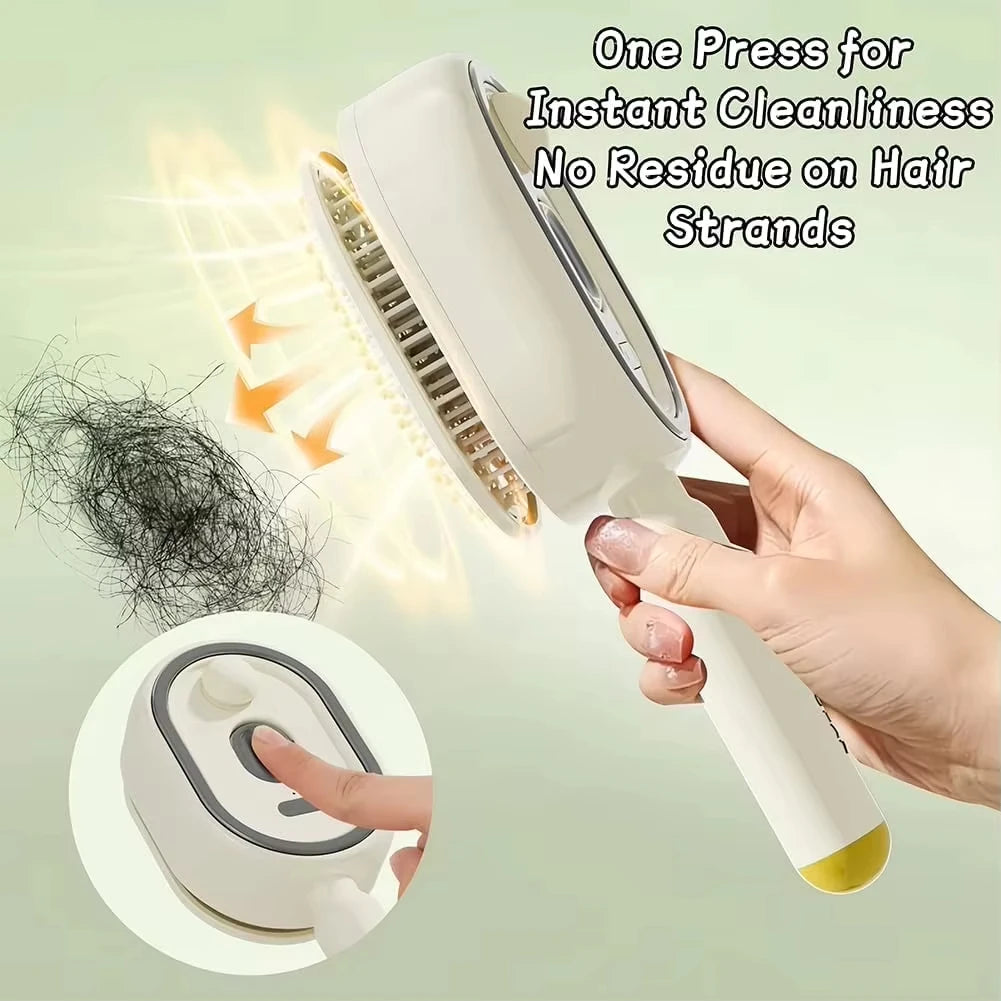 3 in 1 Electric Spray Air Cushions Massage Comb Self Cleaning Steam Essential Oil Brush Rechargeable Spray Scalp Massager Combs