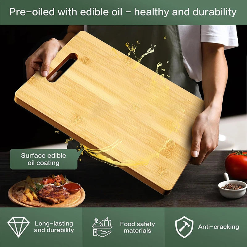 Wooden Cutting Board – Thick Kitchen Chopping Board