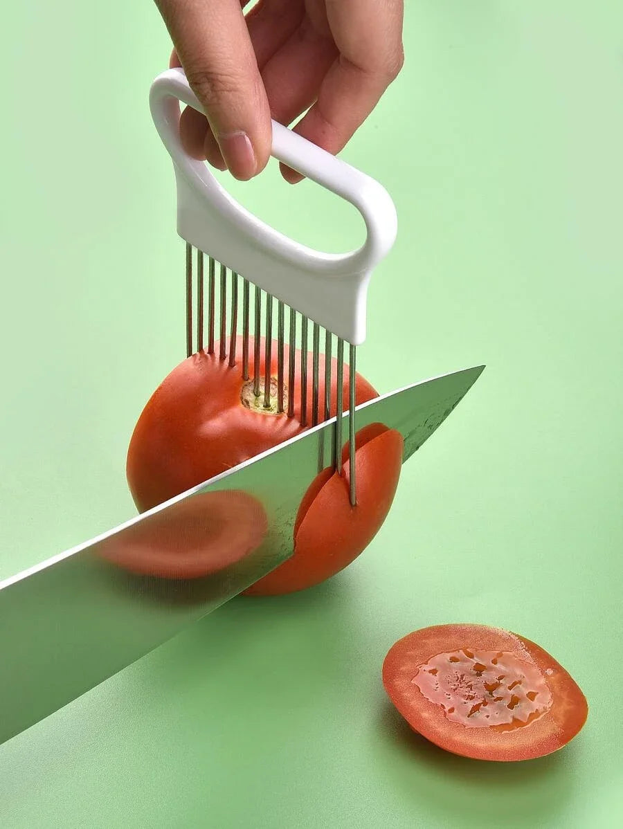 Coupe-oignon en acier inoxydable