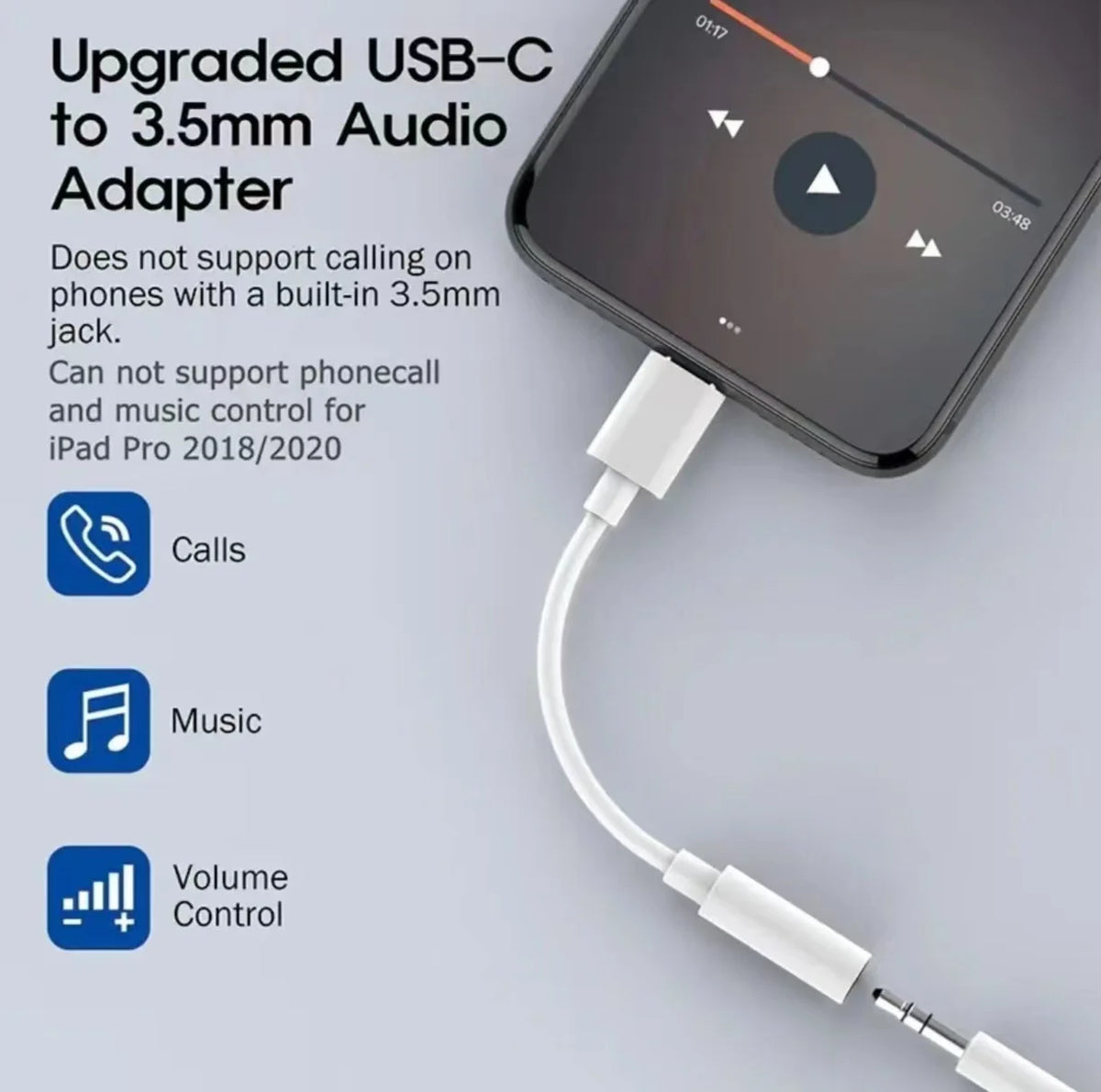 USB-C to 3.5mm Audio Adapter