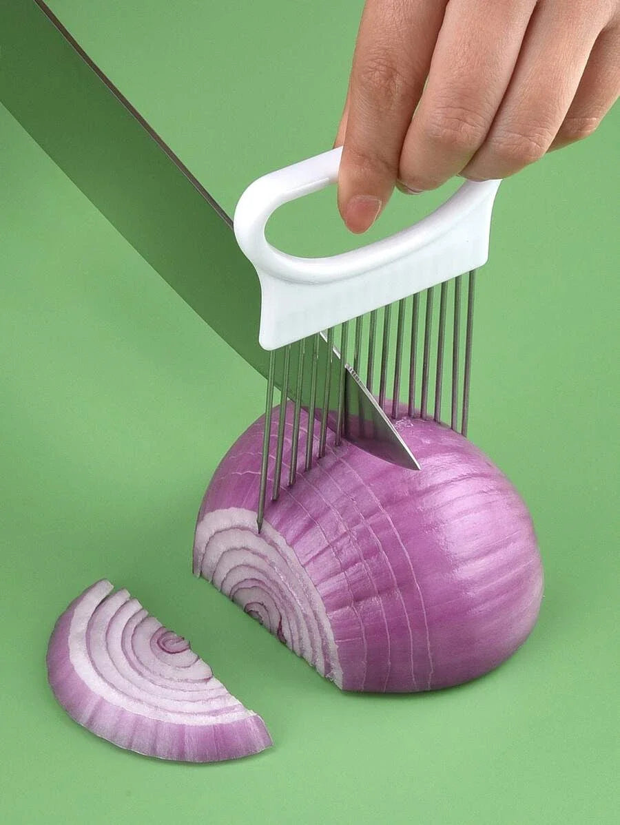 Coupe-oignon en acier inoxydable
