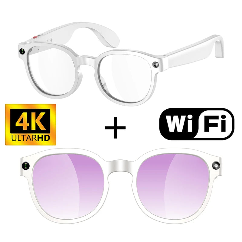 AI Smart Glasses 8MP Camera, 4K Video & Translation